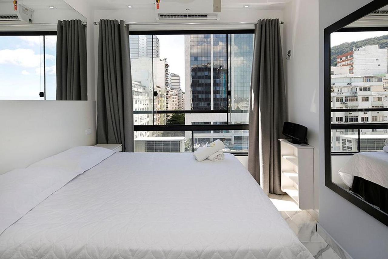 Studio Moderno Com Vista Privilegiada Para A Praia Rio de Janeiro Bagian luar foto