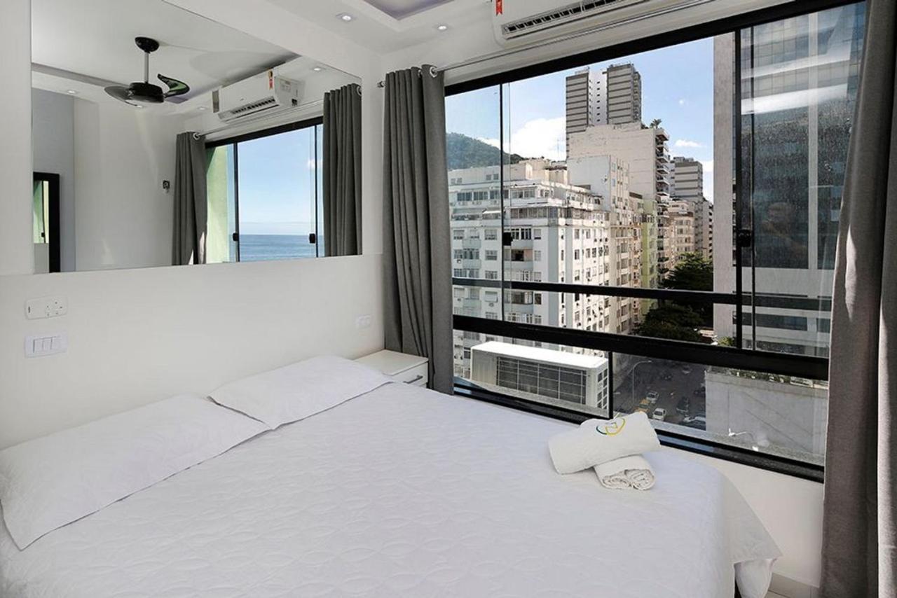 Studio Moderno Com Vista Privilegiada Para A Praia Rio de Janeiro Bagian luar foto